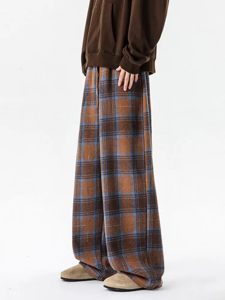 Men's Autumn Spring Tweed Straight Leg Wide Leg Pants Loose Drapey Lazy Sle Faionable Casual Trousers American Leisure
Men's Autumn Spring Tweed Straight Leg Wide Leg Pants Loose Drapey Lazy Sle Faionable Casual Trousers American Leisure