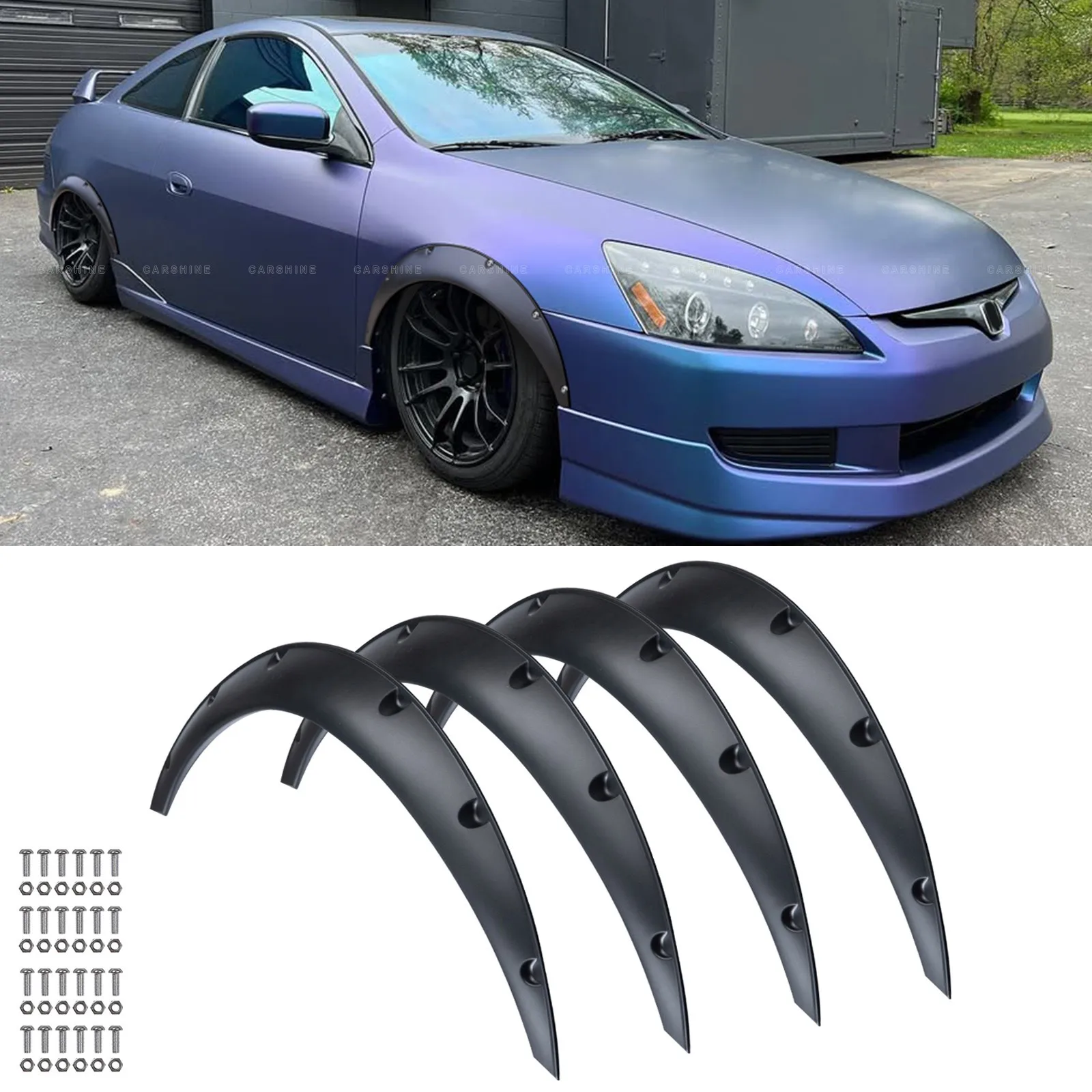 4*3.5" Fender Flares Wide Body Kit Extra Wheel Arches For Honda Accord 1995-2020
4*3.5" Fender Flares Wide Body Kit Extra Wheel Arches For Honda Accord 1995-2020