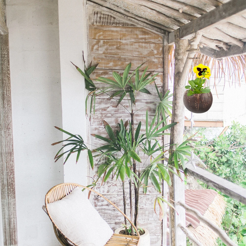 2pcs Coconut Shell Hanging Flower Pot Planter Balcony Decor Plant Basket Container Gardening Supplies
2pcs Coconut Shell Hanging Flower Pot Planter Balcony Decor Plant Basket Container Gardening Supplies