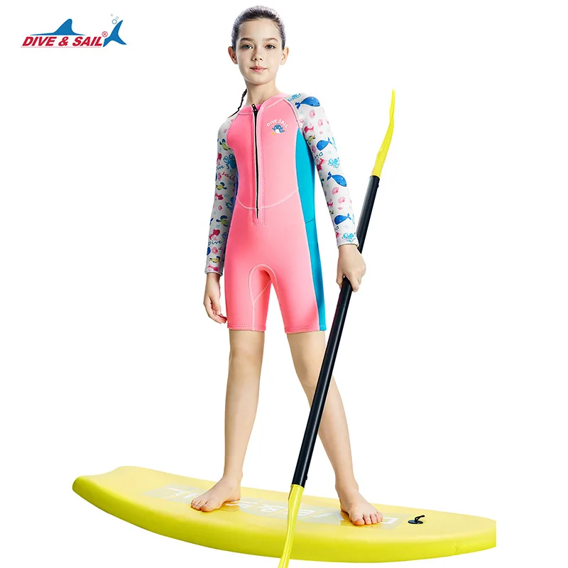 Wetsuit Kids Full Suits 2.5mm Neoprene Wet Suit UV Protection Keep Warm Long Sleeve Wetsuits for Swimming Diving Scuba 2-8 Years
Wetsuit Kids Full Suits 2.5mm Neoprene Wet Suit UV Protection Keep Warm Long Sleeve Wetsuits for Swimming Diving Scuba 2-8 Years
