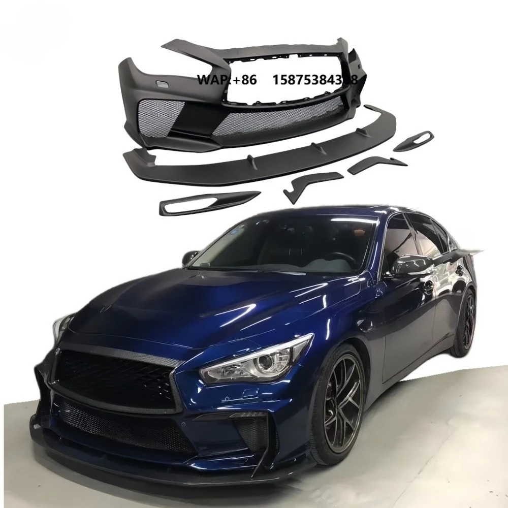 High Quality New Carbon Fiber Front Lip Body Kit for Infiniti Q50 Includes Front Bumper & Grille Replacement Forklift Style
High Quality New Carbon Fiber Front Lip Body Kit for Infiniti Q50 Includes Front Bumper & Grille Replacement Forklift Style