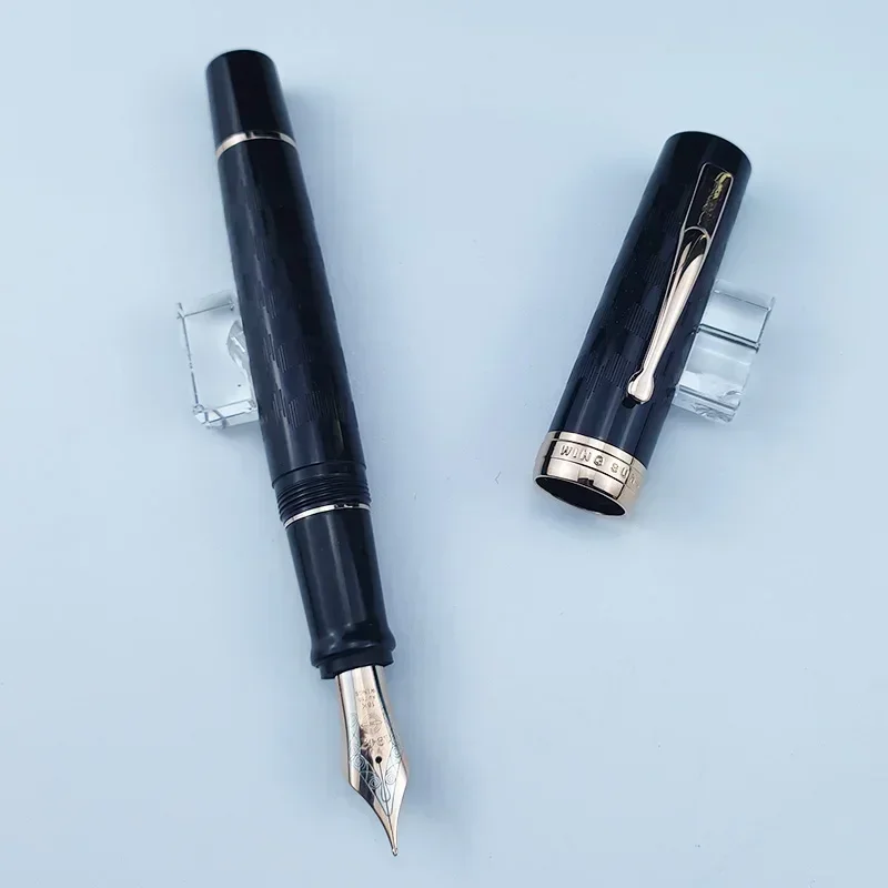 New Wingsung 600 Rose Gold Clip Junfeng 18k Gold Fountain Pen Plain Nib German Cumberland Rigid Natural Rubber Piston Long Knife
New Wingsung 600 Rose Gold Clip Junfeng 18k Gold Fountain Pen Plain Nib German Cumberland Rigid Natural Rubber Piston Long Knife