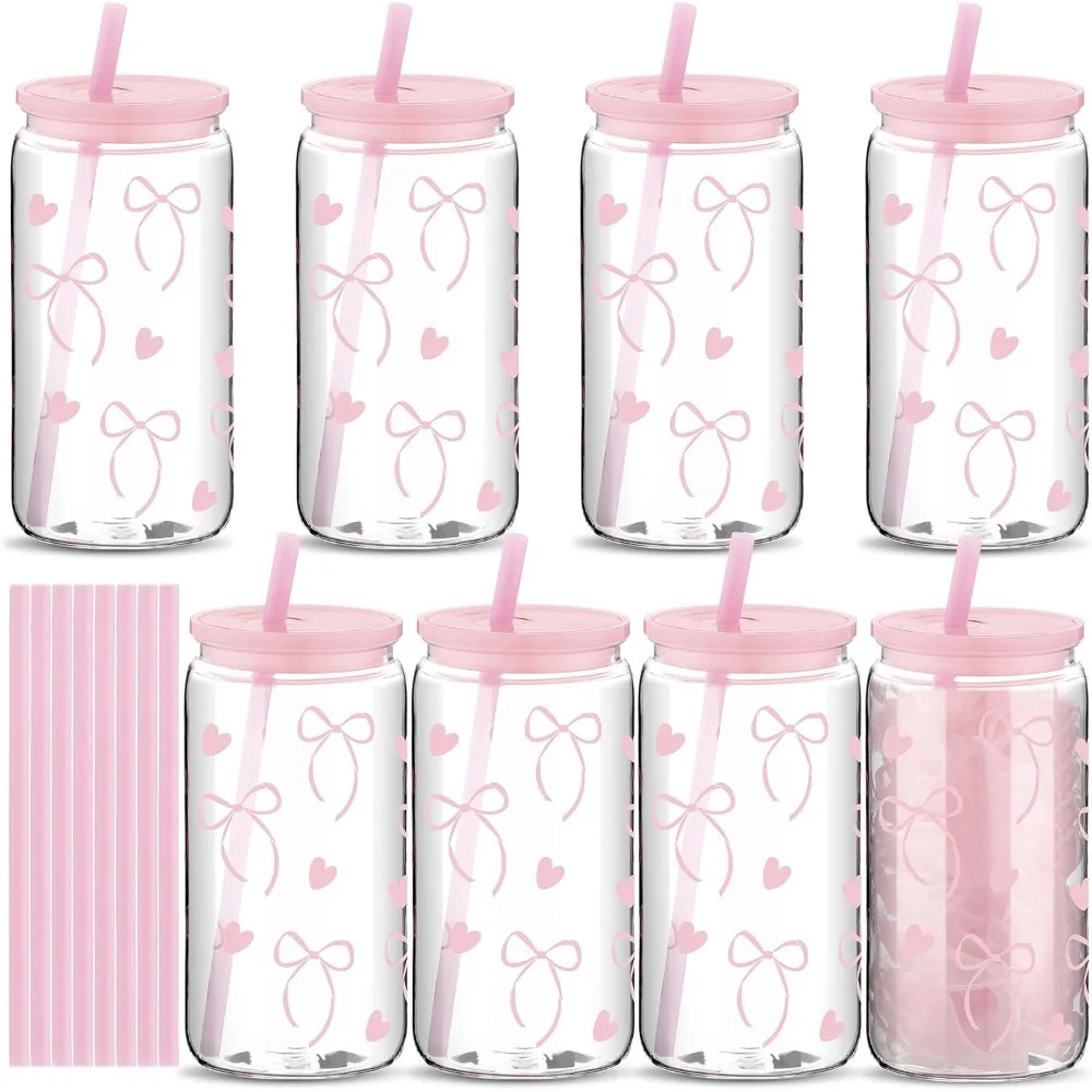 1pc Fashion 16oz Pink Bow Plastic Thermos Cup with Lid and Straw, Perfect for Ice Coffee, Ideal Gift for Women and Sisters
1pc Fashion 16oz Pink Bow Plastic Thermos Cup with Lid and Straw, Perfect for Ice Coffee, Ideal Gift for Women and Sisters