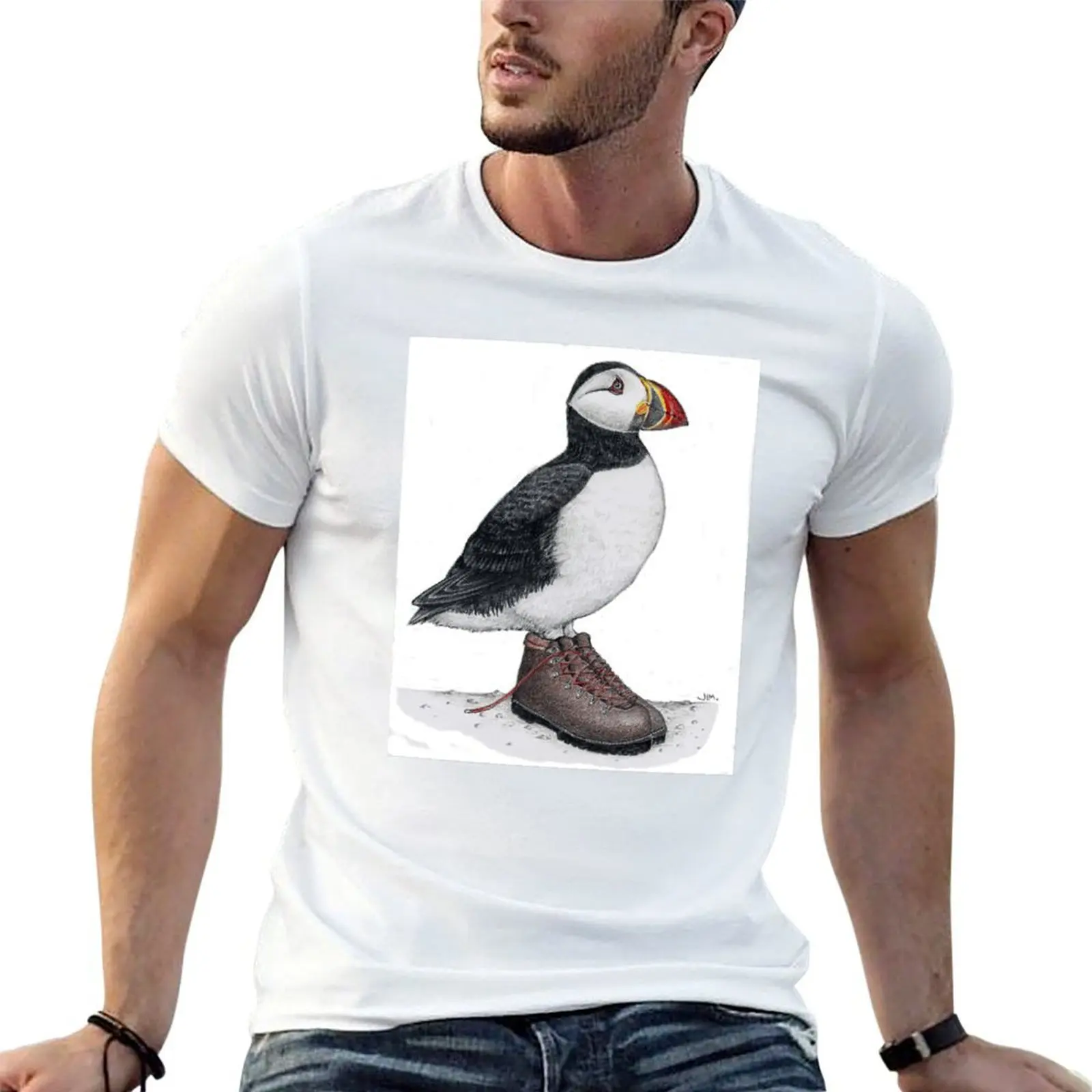 Puffin in hiking boots T-Shirt cotton tshirt 100% funny t shirts man T-Shirt
Puffin in hiking boots T-Shirt cotton tshirt 100% funny t shirts man T-Shirt