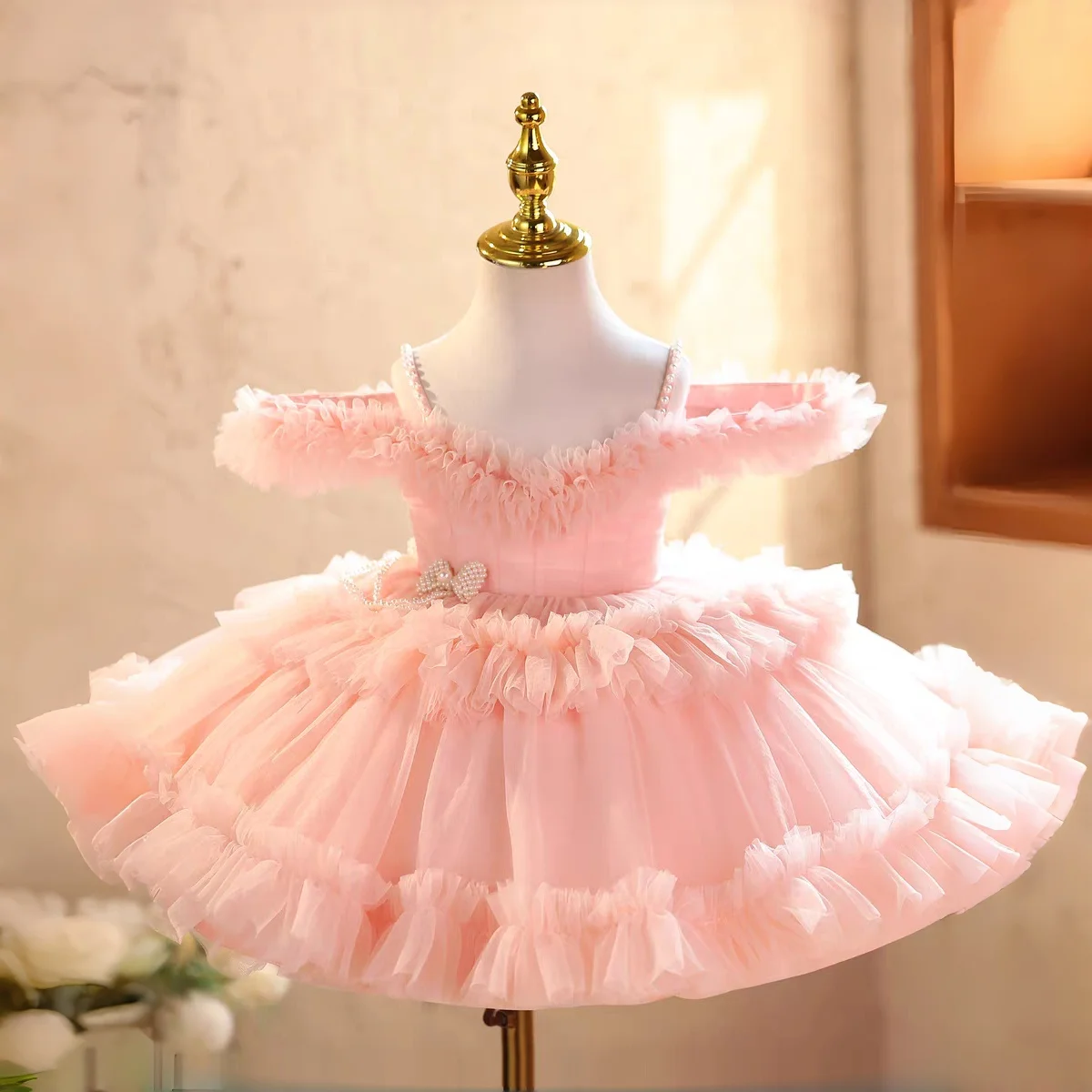 Dreamy Vow D239 Pink Princess Tutu Dress for Girls Off-Shoulder Ruffle Party Dress Kids Birthday Wedding Ball Gown Baby Girl
Dreamy Vow D239 Pink Princess Tutu Dress for Girls Off-Shoulder Ruffle Party Dress Kids Birthday Wedding Ball Gown Baby Girl
