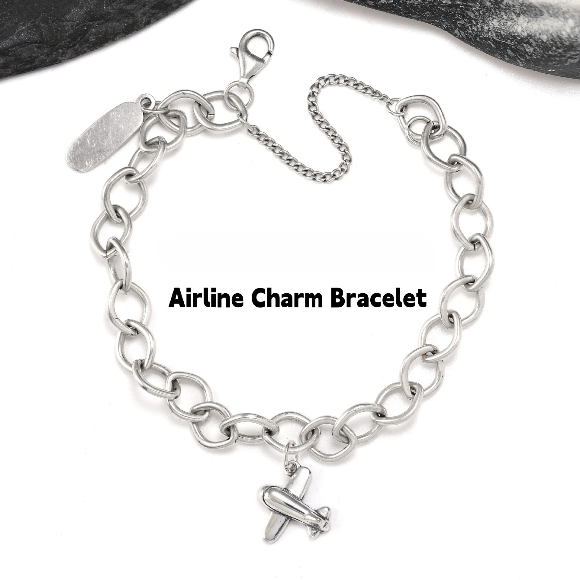 S925 Silver Airplane Airline Charm Bracelet, Travel Commemorative High Sense Fashion Jewelry 2026
S925 Silver Airplane Airline Charm Bracelet, Travel Commemorative High Sense Fashion Jewelry 2026