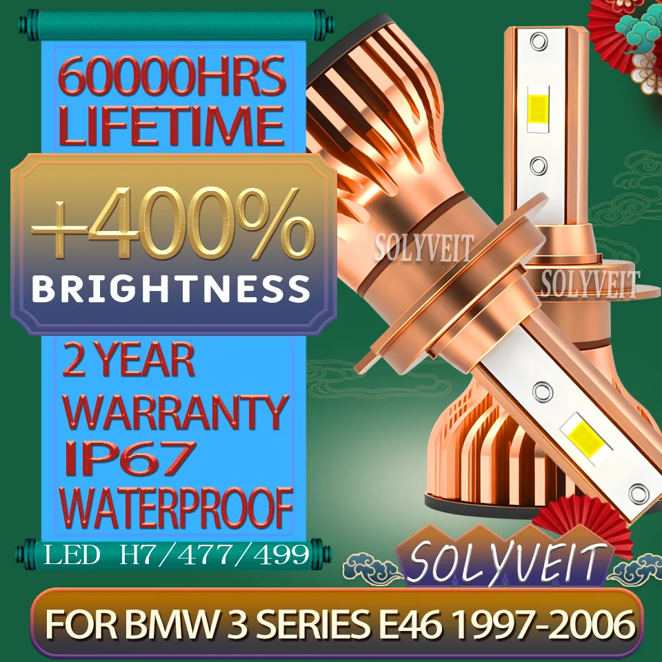 Simple Installation H7 Clear Illumination Headlight LED For BMW 3 Series E46 1997 1998 1999 2000 2001 2002 2003 2004 2005 2006
Simple Installation H7 Clear Illumination Headlight LED For BMW 3 Series E46 1997 1998 1999 2000 2001 2002 2003 2004 2005 2006