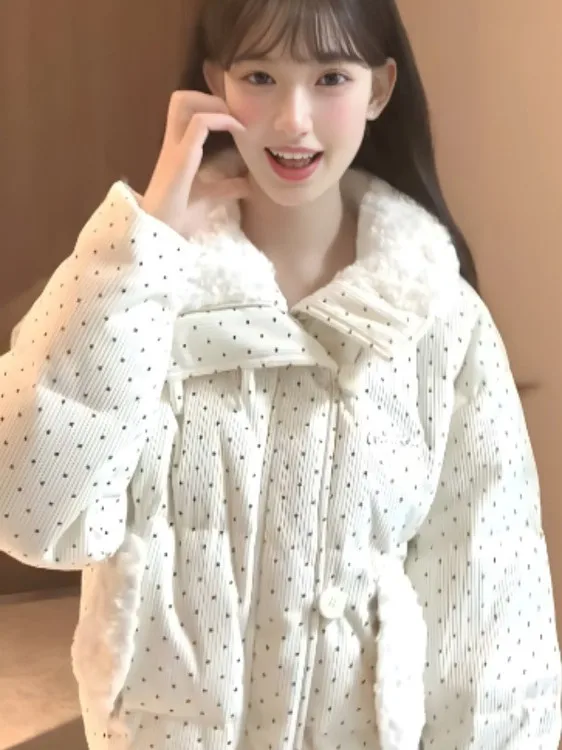 Женская зимняя куртка-пуховик оверсайз из вельвета в горошек, новая модель, утепленная, на молнии, удлиненная
Женская зимняя куртка-пуховик оверсайз из вельвета в горошек, новая модель, утепленная, на молнии, удлиненная