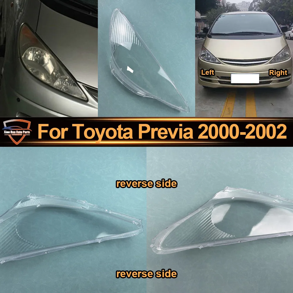For Toyota 2000 2001-2002 Previa Headlamp Cover Headlight Transparent Lens Lamp Shell Plexiglass Replace Original Lampshade
For Toyota 2000 2001-2002 Previa Headlamp Cover Headlight Transparent Lens Lamp Shell Plexiglass Replace Original Lampshade