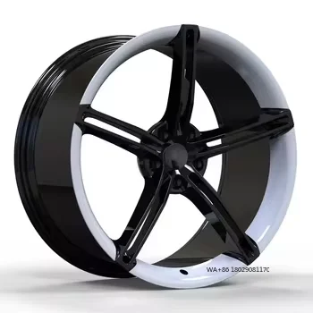 Лучший дизайн 5x120 мм PCD Черно-белые двухцветные полированные отделки Проточное формирование автомобильных алюминиевых кованых колес
Лучший дизайн 5x120 мм PCD Черно-белые двухцветные полированные отделки Проточное формирование автомобильных алюминиевых кованых колес