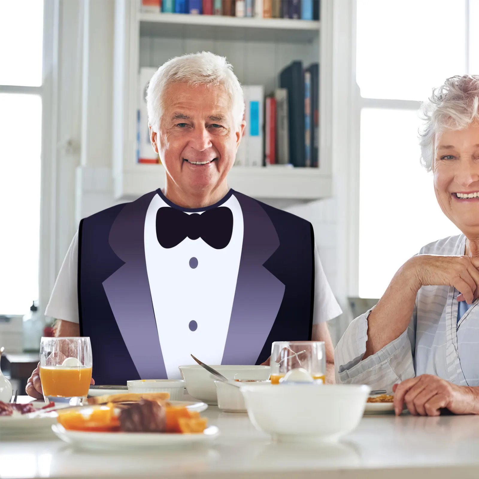 2 pcs Adult Bibs For Eating Washable Suit Print Elderly Clothing Protector Mealtime Adjustable Snap Button Pouch Catcher Health
2 pcs Adult Bibs For Eating Washable Suit Print Elderly Clothing Protector Mealtime Adjustable Snap Button Pouch Catcher Health