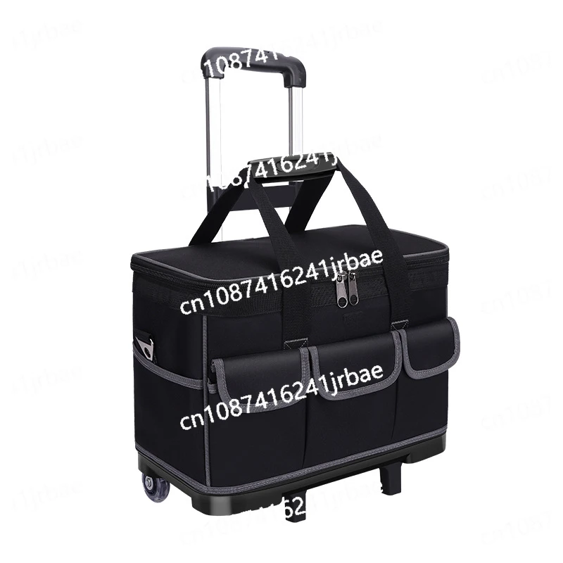 Large Waterproof Tool Bag with Detachable Trolley & Shoulder Strap Multi-pocket Thickened Plastic Bottom Wear-resistant Bags
Large Waterproof Tool Bag with Detachable Trolley & Shoulder Strap Multi-pocket Thickened Plastic Bottom Wear-resistant Bags