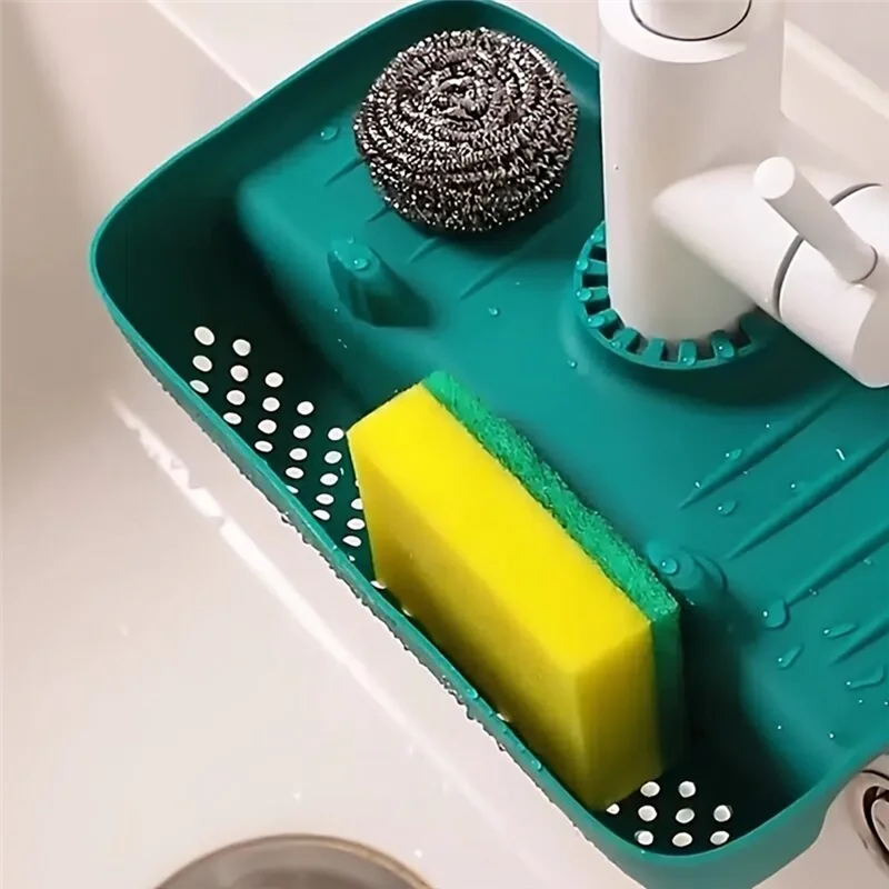 Household Sink Drain Rack Faucet Splash Proof Drain Rack Pad Sponge Rag Steel Wool Gadget Storage Box, Durable Easy Install B
Household Sink Drain Rack Faucet Splash Proof Drain Rack Pad Sponge Rag Steel Wool Gadget Storage Box, Durable Easy Install B