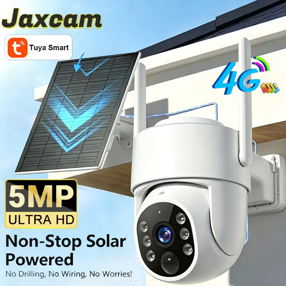 Tuya Smart 4G 5MP HD Surveillance Smart Security Camera Solar Charging IP66 Waterproof Human Tracking Full Color Night Vision
Tuya Smart 4G 5MP HD Surveillance Smart Security Camera Solar Charging IP66 Waterproof Human Tracking Full Color Night Vision