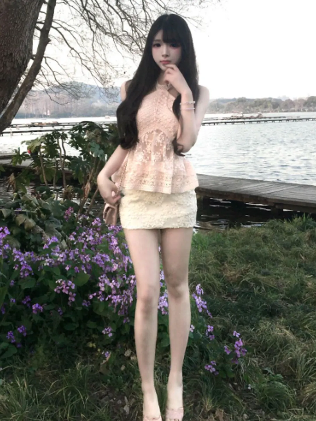 Gentle Wind Unique Super Beautiful Neck Hanging Top And Short Skirt Two-Piece Set Anti-Aging Summer Outfit Cotton Material
Gentle Wind Unique Super Beautiful Neck Hanging Top And Short Skirt Two-Piece Set Anti-Aging Summer Outfit Cotton Material