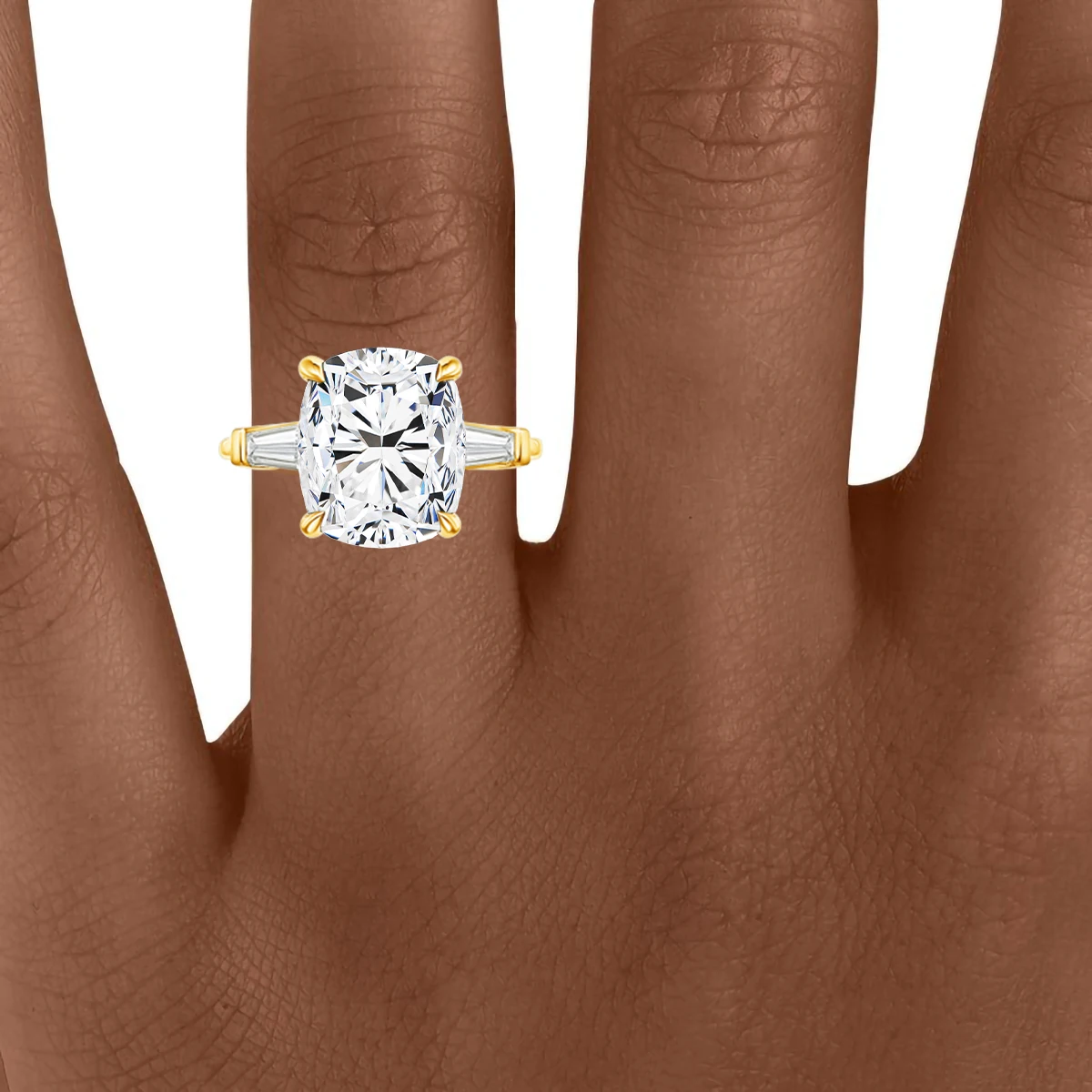 AU585 14K Gold Three Stone Moissanite Diamond Rings for Women Glamorous Sophisticated Look Cocktail Ring Engagement Fine Jewelry
AU585 14K Gold Three Stone Moissanite Diamond Rings for Women Glamorous Sophisticated Look Cocktail Ring Engagement Fine Jewelry