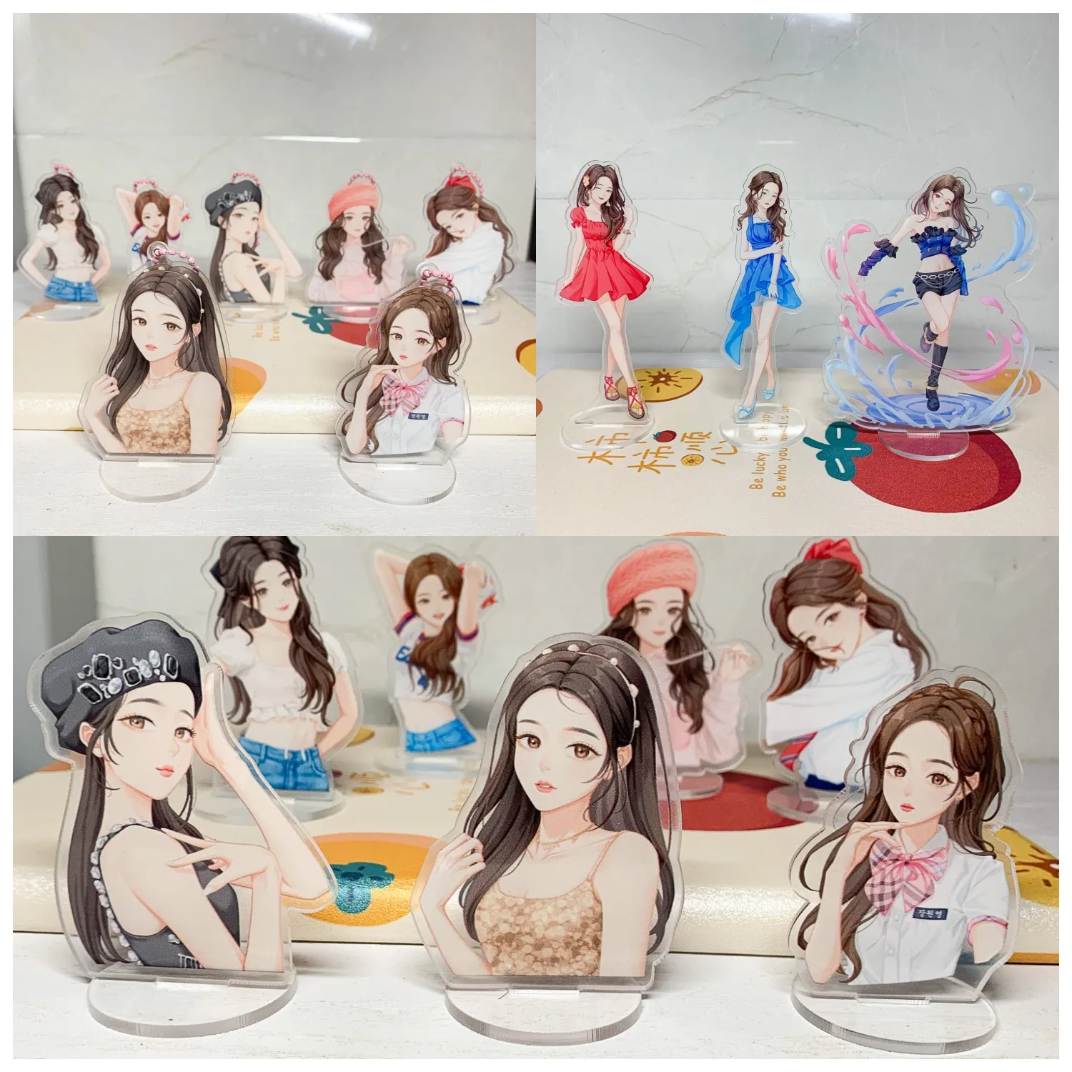 KPOP IVE WonYoung Cute Acrylic Action Figure Model Double-Sided Printed Standing Model Human Figure Ornaments Fans Collection
KPOP IVE WonYoung Cute Acrylic Action Figure Model Double-Sided Printed Standing Model Human Figure Ornaments Fans Collection