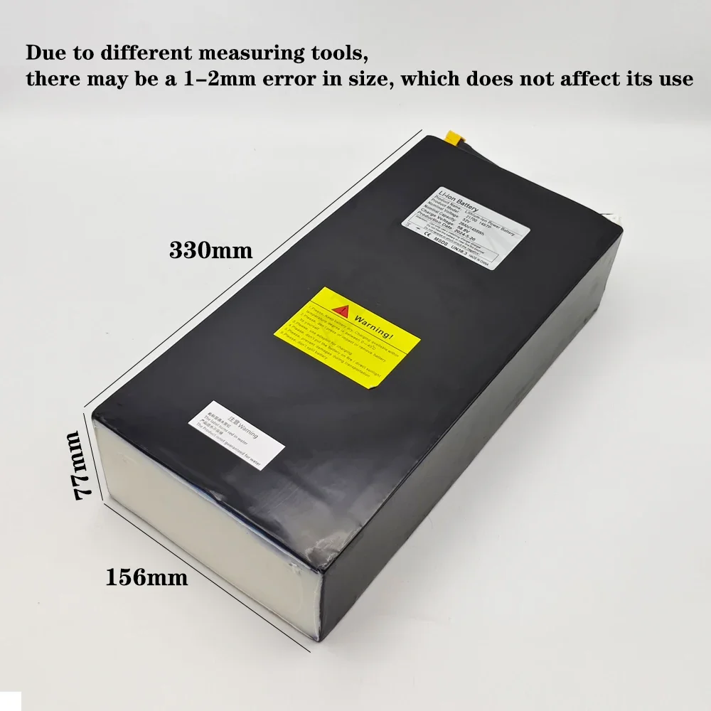 Dual Drive Scooter 52V battery 21700 14S7P Lithium Battery Pack 28000mAh with BMS, Long battery life
Dual Drive Scooter 52V battery 21700 14S7P Lithium Battery Pack 28000mAh with BMS, Long battery life