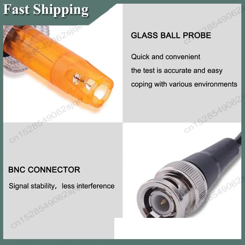 -ABKM ORP Electrode Probe Test Aquarium Hydroponic Laboratory Electrode Measuring The Redox Potential BNC Q9 Connector Durable
-ABKM ORP Electrode Probe Test Aquarium Hydroponic Laboratory Electrode Measuring The Redox Potential BNC Q9 Connector Durable