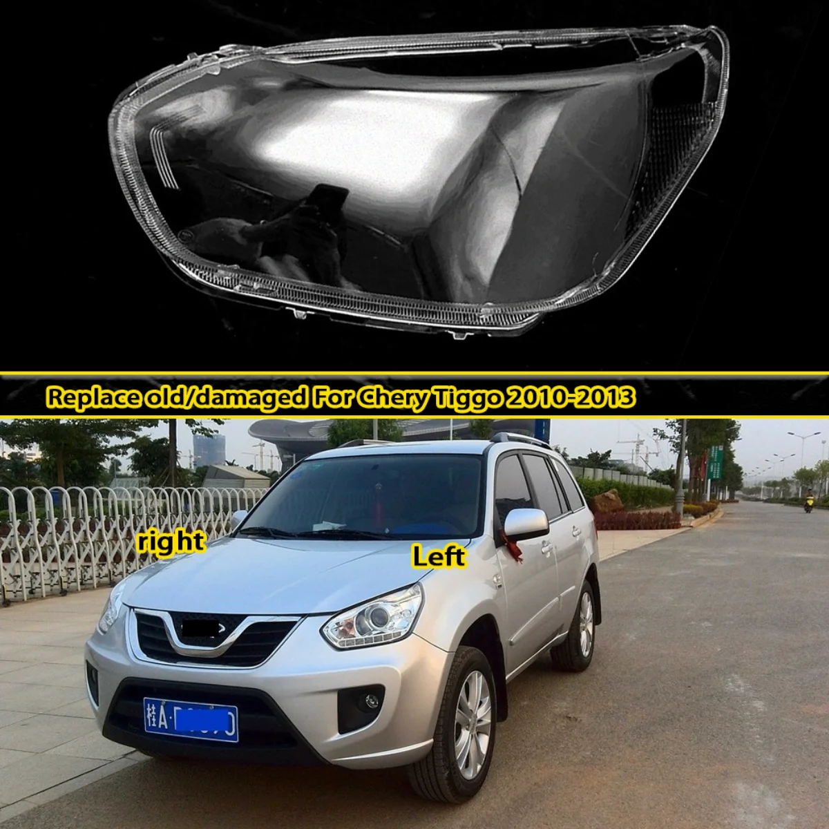 Front Lamp Shade Plexiglass Lampshade Shell Mask for Headlamp Lampshade Replacement For Chery Tiggo 2010-2013
Front Lamp Shade Plexiglass Lampshade Shell Mask for Headlamp Lampshade Replacement For Chery Tiggo 2010-2013