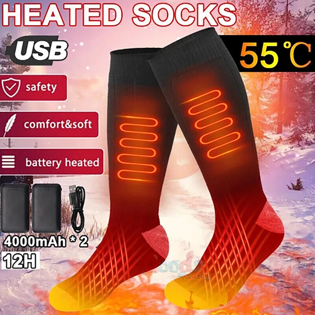 Heated Socks For Skiing 3 Adjustables Temperature Comfortable Fast-Heating Warmer Sock for Skiing Walking
Heated Socks For Skiing 3 Adjustables Temperature Comfortable Fast-Heating Warmer Sock for Skiing Walking