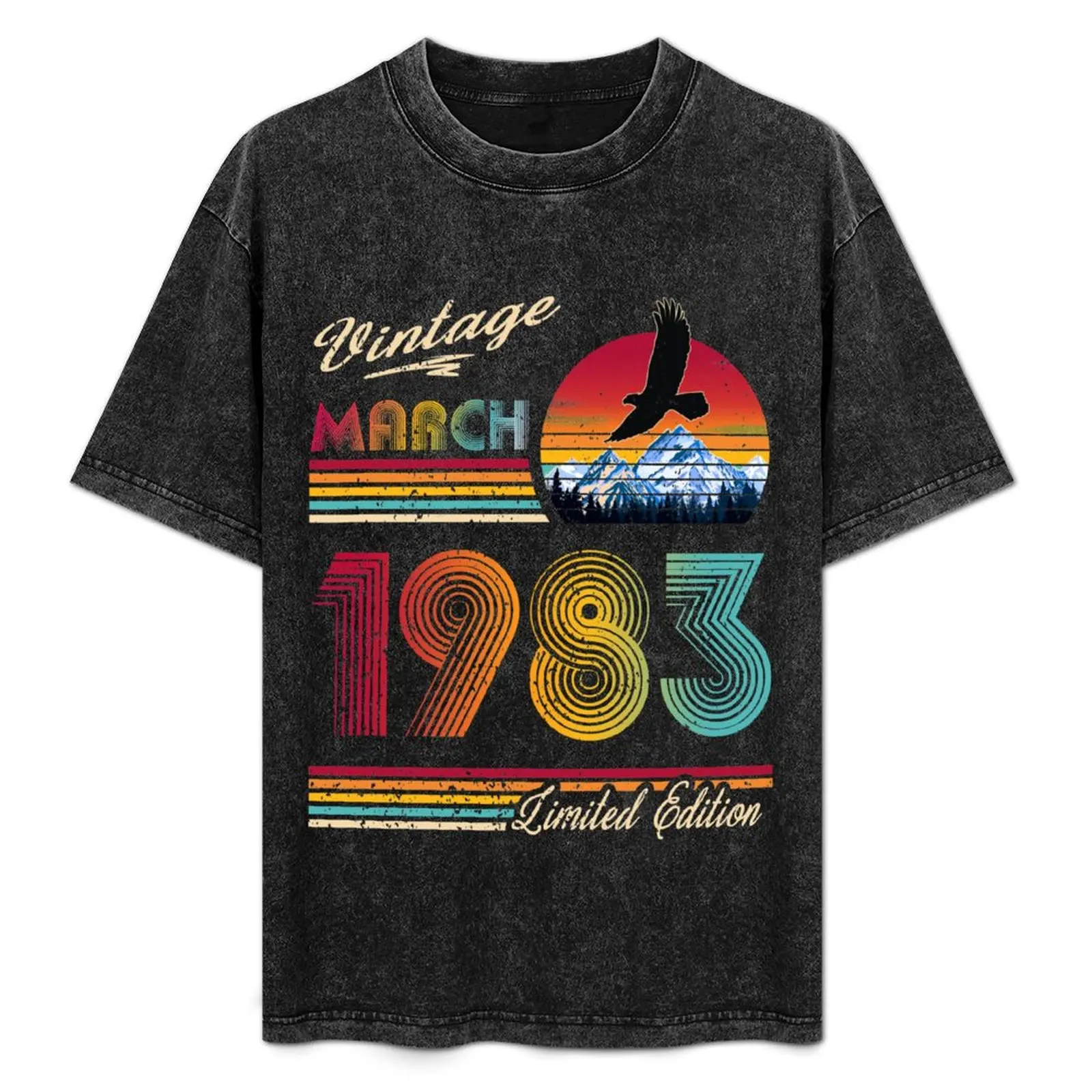 March 1983 Birthday T-Shirt man clothes korean fashion shirts graphic tee mens white t shirts
March 1983 Birthday T-Shirt man clothes korean fashion shirts graphic tee mens white t shirts