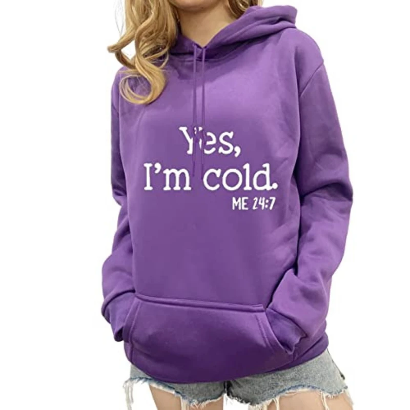 Funny Yes I'm Cold Sweatshirt Winter Hooded Pullover Women Men Christmas Hoodies Harajuku Sweatshirt Casual Drawstring Hoodie
Funny Yes I'm Cold Sweatshirt Winter Hooded Pullover Women Men Christmas Hoodies Harajuku Sweatshirt Casual Drawstring Hoodie