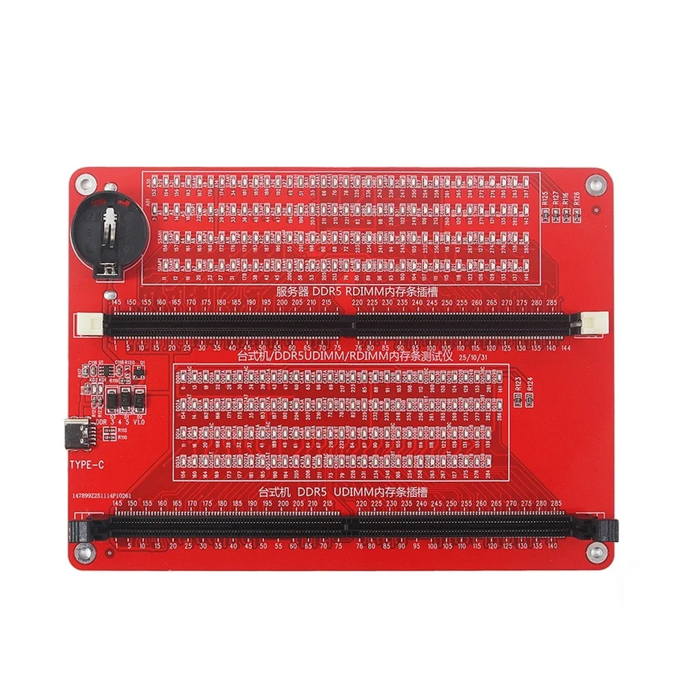 Тестер модулей памяти с LED-индикатором, тестер UDIMM/RDIMM, быстрая зарядка Type-C, обнаружение открытого контура
Тестер модулей памяти с LED-индикатором, тестер UDIMM/RDIMM, быстрая зарядка Type-C, обнаружение открытого контура