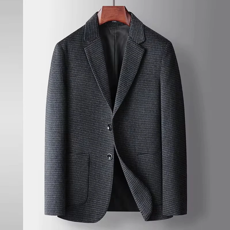 Autumn Winter New Fashion Men's Simple Casual Business Trendy Loose Cotton Suit Blazers Male Houndstooth Coats Tops Clothes
Autumn Winter New Fashion Men's Simple Casual Business Trendy Loose Cotton Suit Blazers Male Houndstooth Coats Tops Clothes