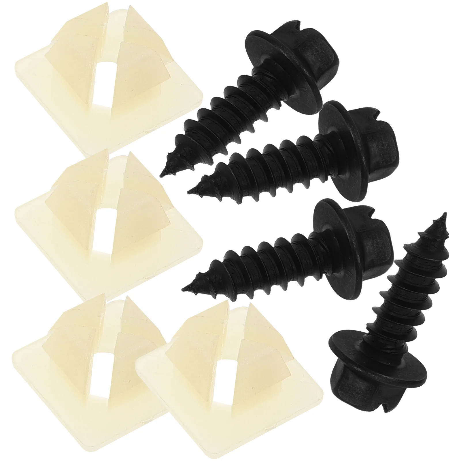 1 set License Plate Mounting Kit Universal Screws Retainer Nylon Bolts Clip Accessories Sturdy Material Car License Plate Frame
1 set License Plate Mounting Kit Universal Screws Retainer Nylon Bolts Clip Accessories Sturdy Material Car License Plate Frame