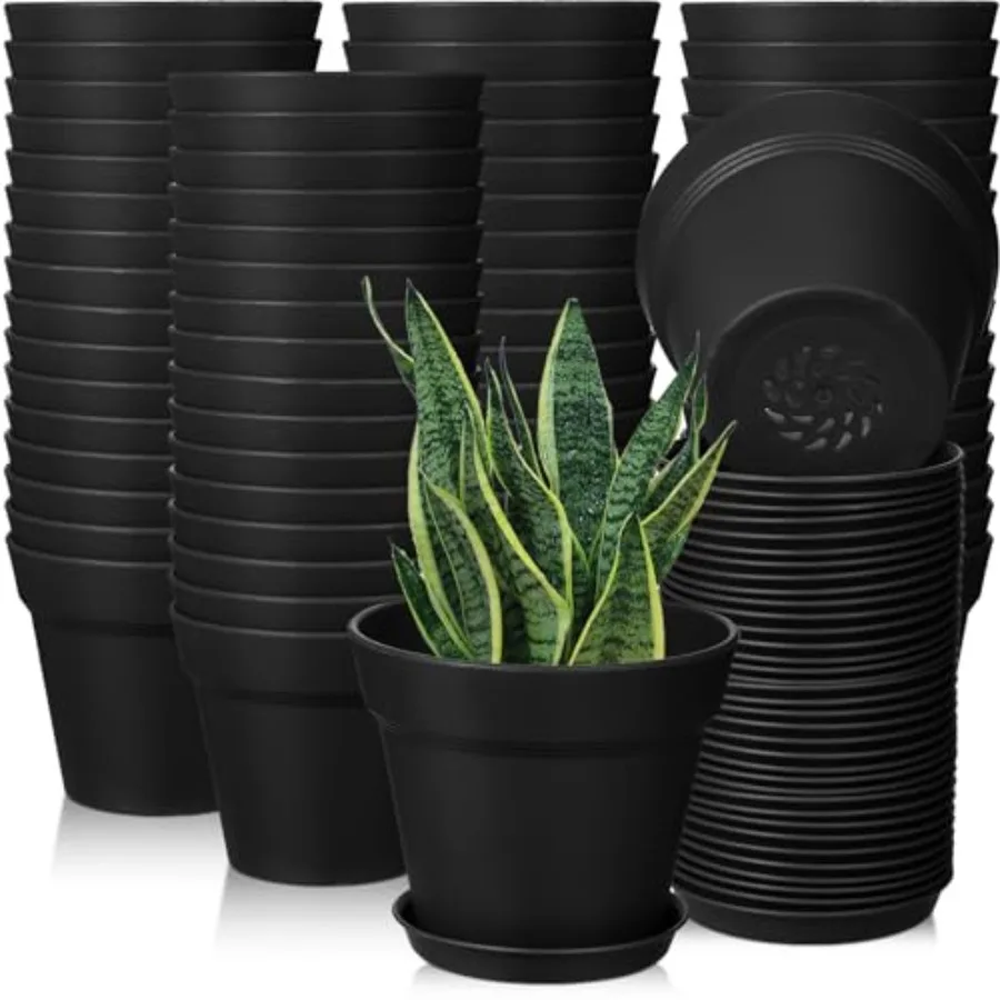 54 Pack 4 Inch Plant Pots Bulk Small Planter with Drainage Hole and Saucer Small Plastic Pots for Flowers Succulent Cactus and
54 Pack 4 Inch Plant Pots Bulk Small Planter with Drainage Hole and Saucer Small Plastic Pots for Flowers Succulent Cactus and