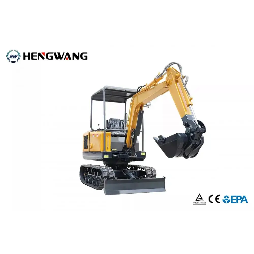 HW-18S Micro Excavator, 2 Ton Hydraulic Digger, All-Terrain Crawler, CE/EPA Certified, Ideal for Garden, Farm & Small Constructi
HW-18S Micro Excavator, 2 Ton Hydraulic Digger, All-Terrain Crawler, CE/EPA Certified, Ideal for Garden, Farm & Small Constructi