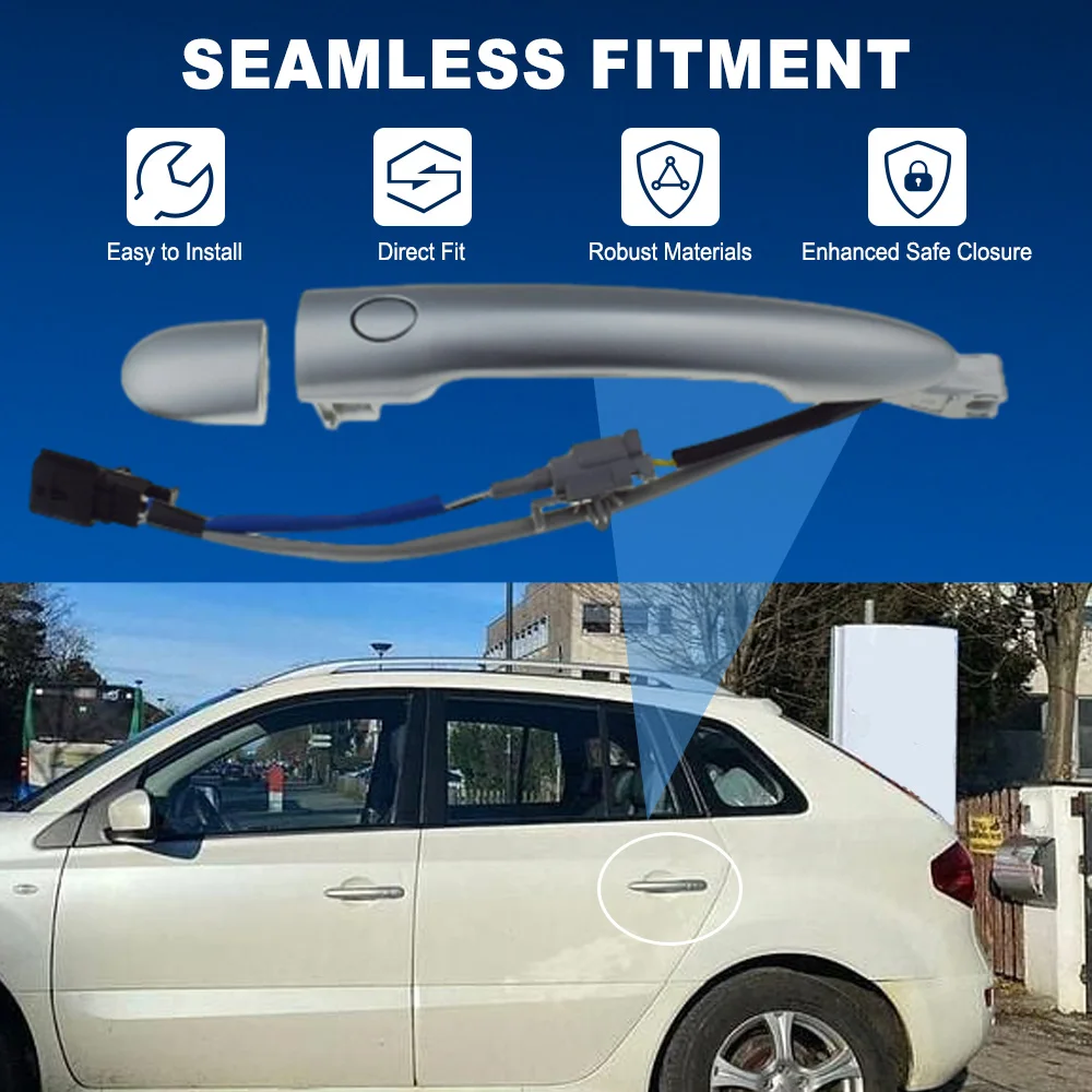 80640-JY01A, 80640-JY01B Car Outside Exterior Door Handle With Power Lock Front Rear Left/ Right For Renault Koleos 2009-2018
80640-JY01A, 80640-JY01B Car Outside Exterior Door Handle With Power Lock Front Rear Left/ Right For Renault Koleos 2009-2018