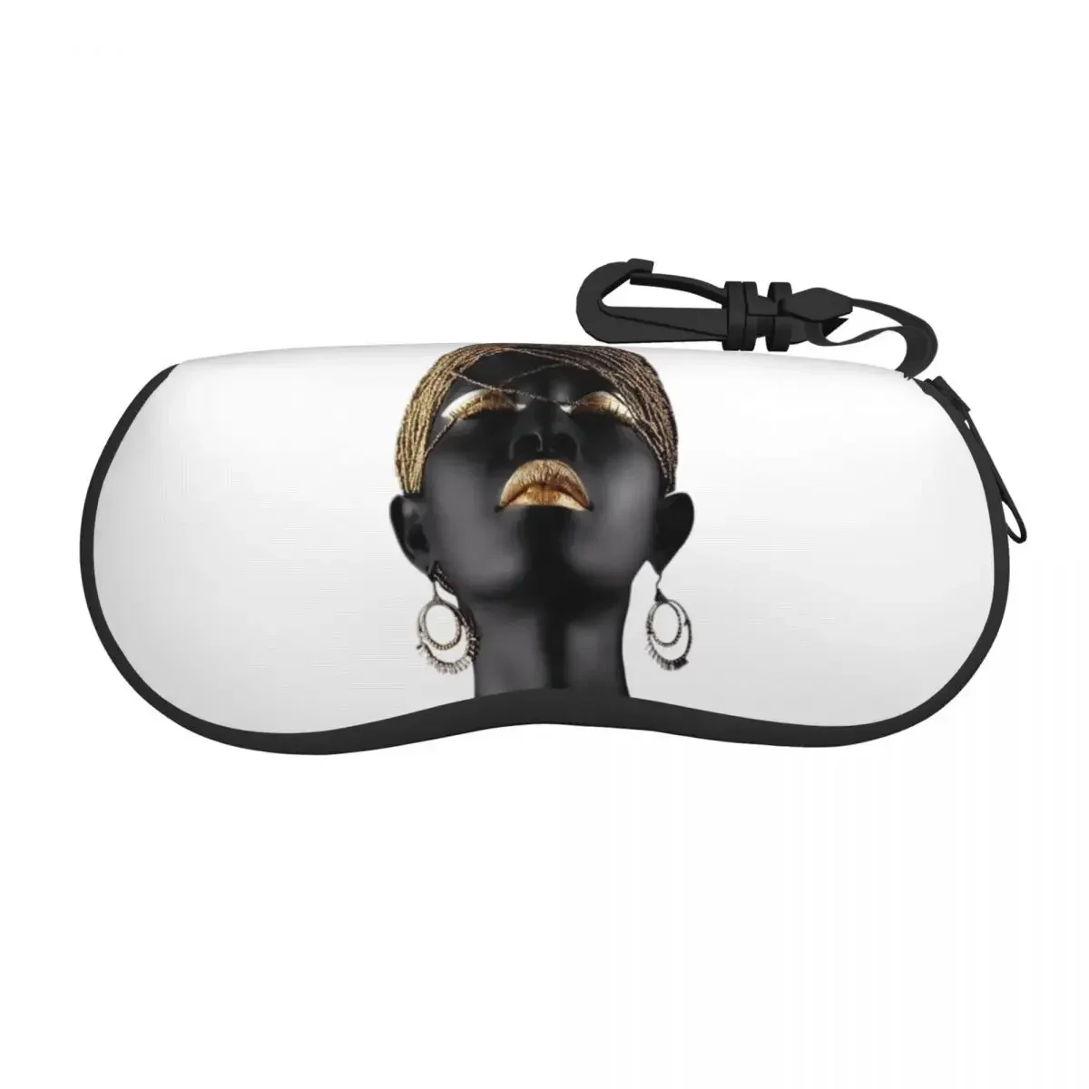 African American Women Sunglasses Soft Case Neoprene Zipper Black Queen Shell Eyeglass Case Custom Protective Box For Glasses
African American Women Sunglasses Soft Case Neoprene Zipper Black Queen Shell Eyeglass Case Custom Protective Box For Glasses