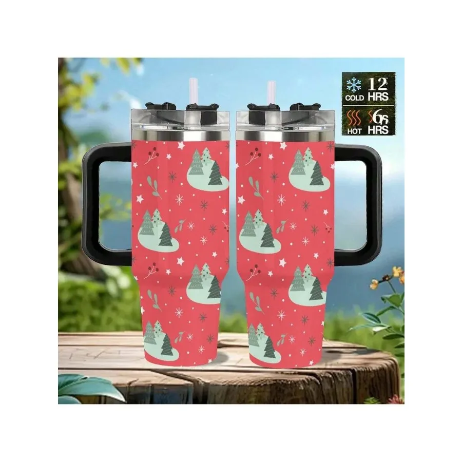 1 Pc 40oz Red Auto Cup, Stainless Steel Tumbler - Double Wall ulated Travel Mug For Coffee and Water, Christmas Trees Snowflake
1 Pc 40oz Red Auto Cup, Stainless Steel Tumbler - Double Wall ulated Travel Mug For Coffee and Water, Christmas Trees Snowflake
