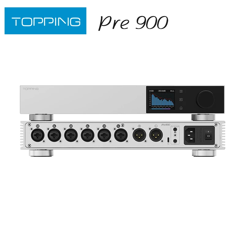 Topping Pre900 Fully Balanced Preamplifier XLR/TRS Inputs Hi-End Audio Preamp with Remote Control
Topping Pre900 Fully Balanced Preamplifier XLR/TRS Inputs Hi-End Audio Preamp with Remote Control