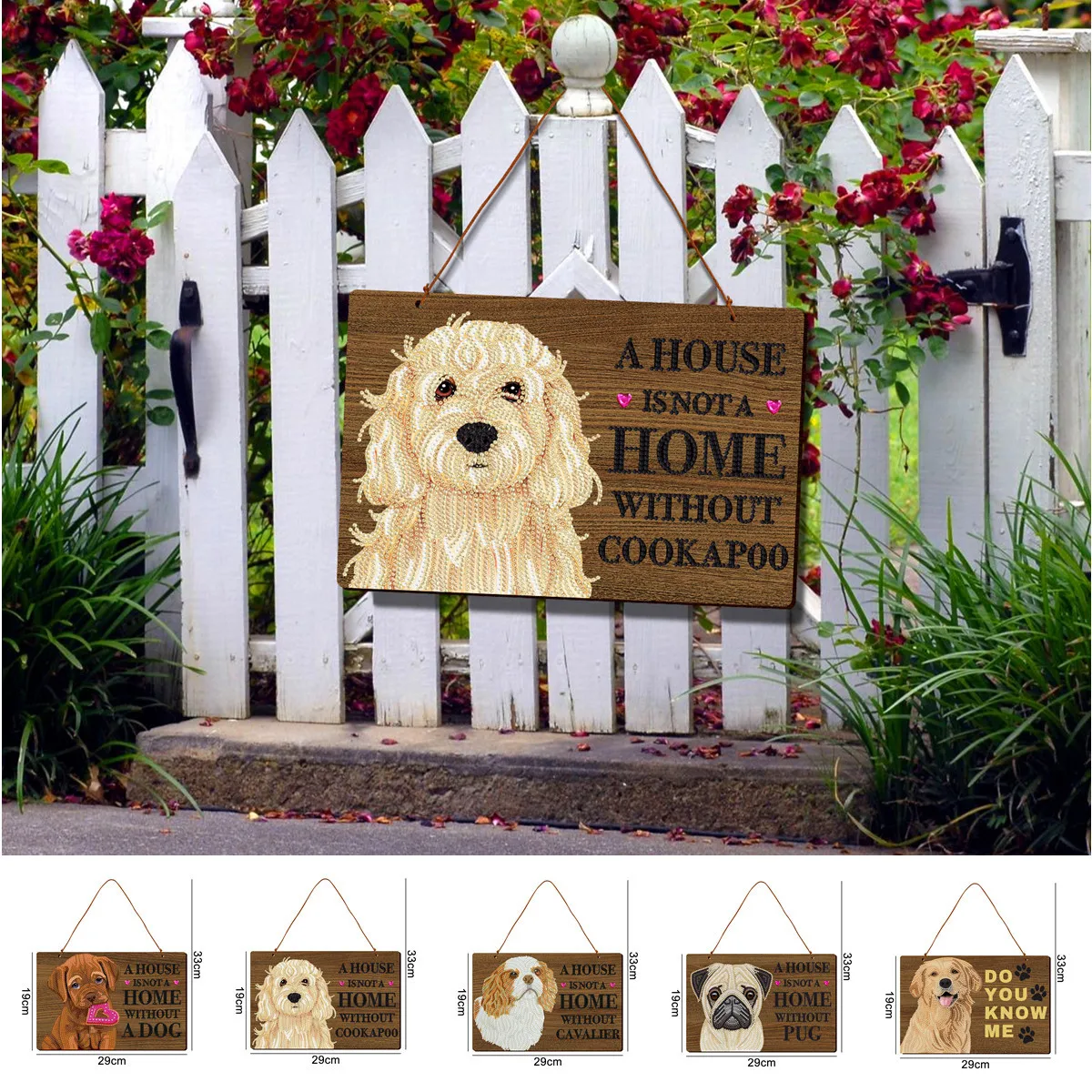 3D DIY Diamond Painting Kit Lovely Dog Puppy Wooden Hanging Board for Home Garden Yard Dog House Decoration Art Creative Gift
3D DIY Diamond Painting Kit Lovely Dog Puppy Wooden Hanging Board for Home Garden Yard Dog House Decoration Art Creative Gift