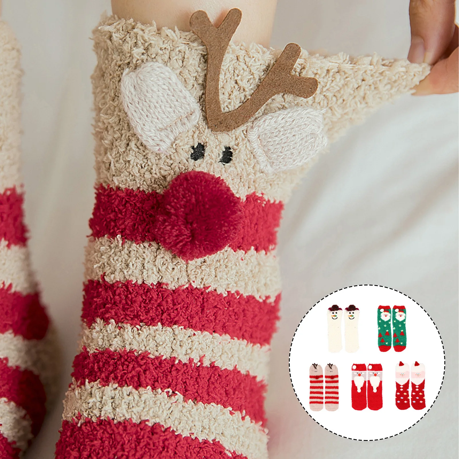 5Pairs Christmas Sleep Socks Thick Coral Fleece Warm Non Slip Cozy Winter Floor Socks Household Stockings Coral Fleece Stockings
5Pairs Christmas Sleep Socks Thick Coral Fleece Warm Non Slip Cozy Winter Floor Socks Household Stockings Coral Fleece Stockings