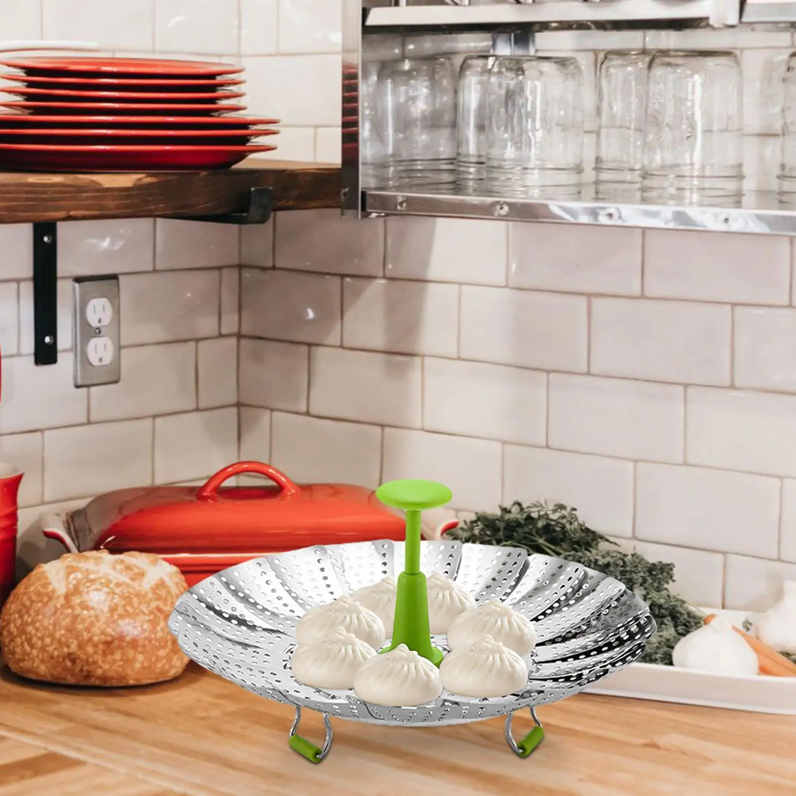 Складная корзина-пароварка Caraway из нержавеющей стали с выдвижной ручкой для овощей, фруктов, для кухни и дома
Складная корзина-пароварка Caraway из нержавеющей стали с выдвижной ручкой для овощей, фруктов, для кухни и дома