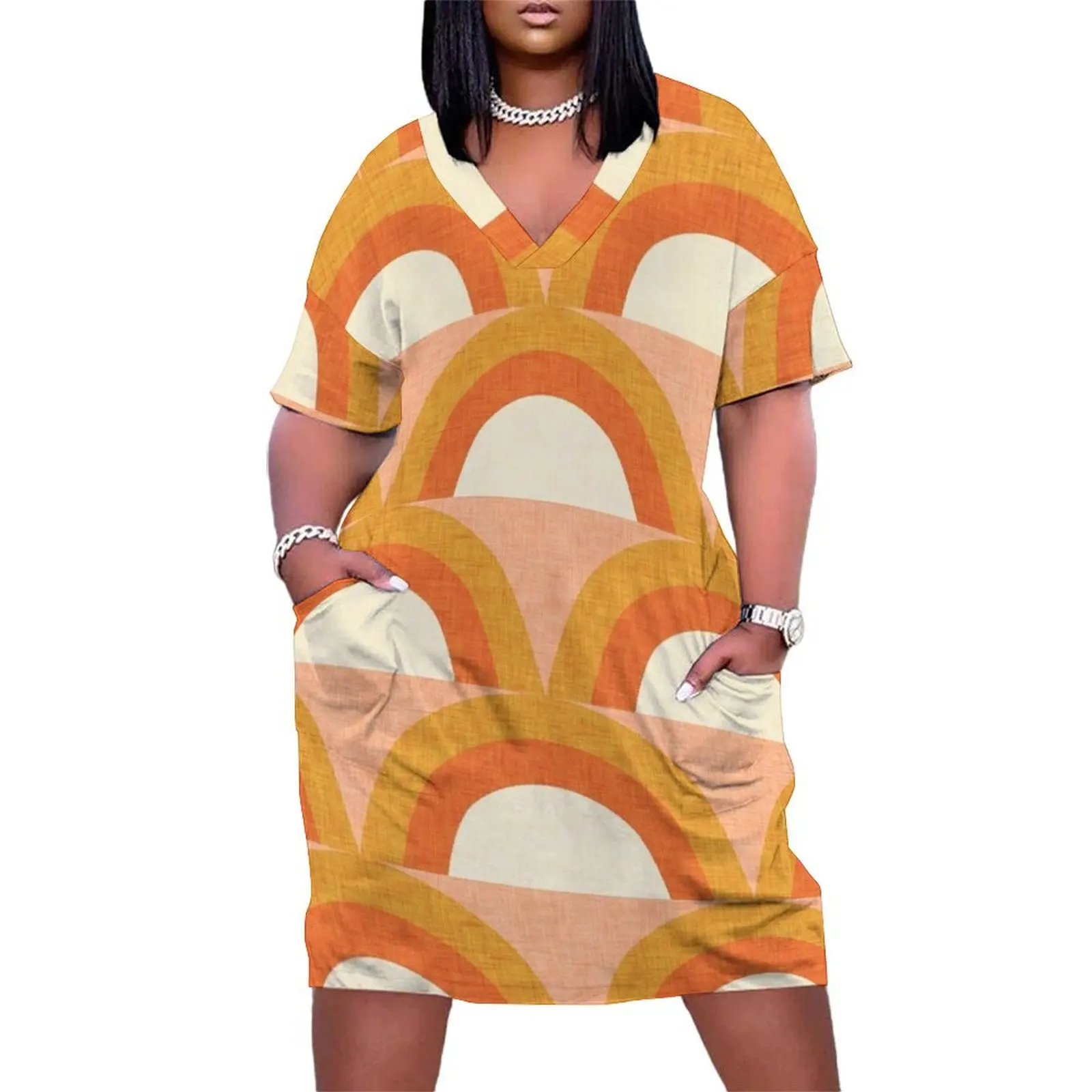 New Mid Mod Rainbow Magic Orange #midcentury Loose Pocket Dress women party dresses Bride dresses
New Mid Mod Rainbow Magic Orange #midcentury Loose Pocket Dress women party dresses Bride dresses