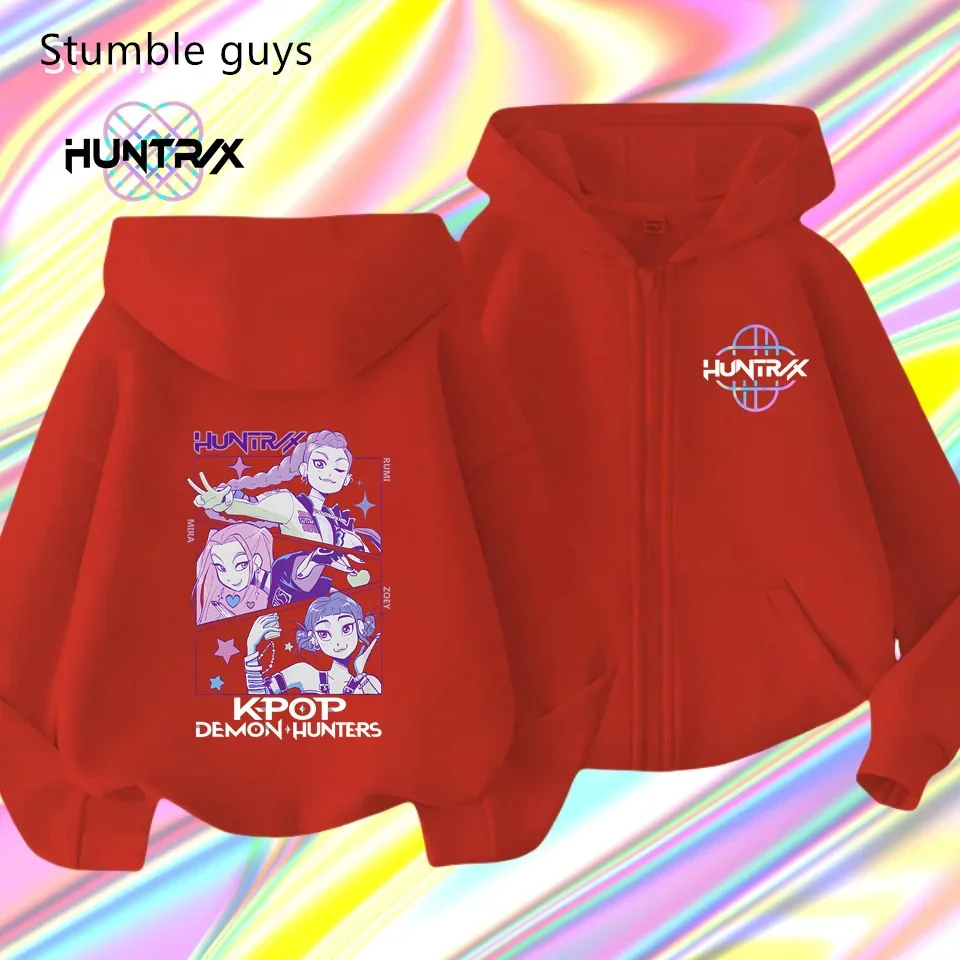 Sportswear 3-12Y Kids New KPop Demon Hunters Zipper Hoodie Spring Autumn Boys Clothes Girls Warm Print Casual
Sportswear 3-12Y Kids New KPop Demon Hunters Zipper Hoodie Spring Autumn Boys Clothes Girls Warm Print Casual