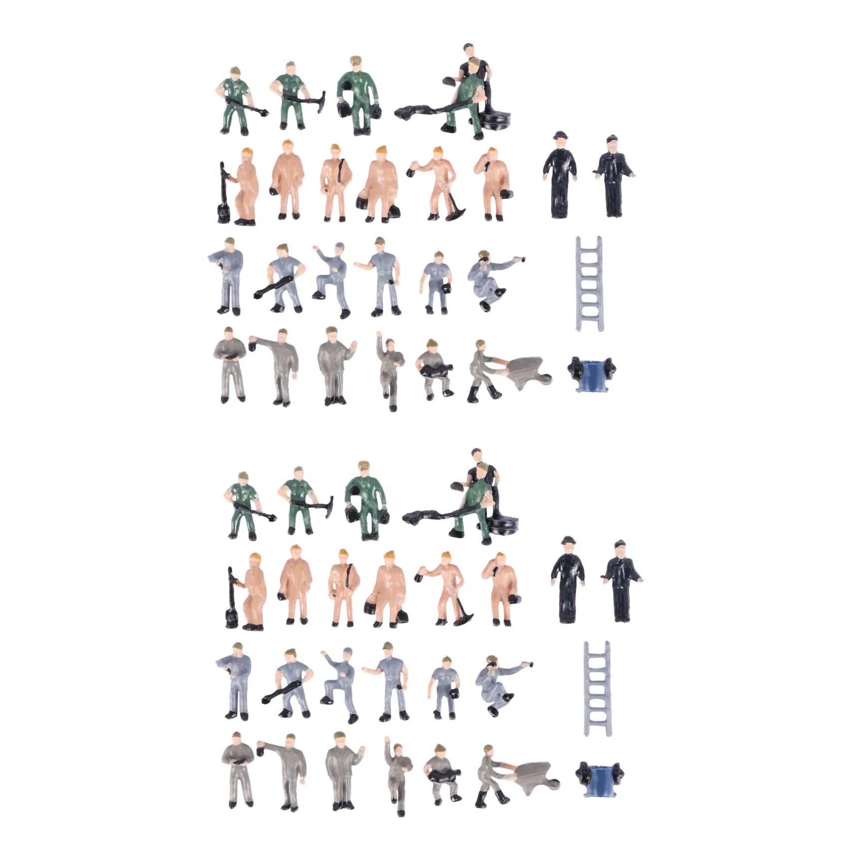 LCLL-50Pcs 1:87 Figurines Painted Figures Miniatures Of Railway Workers With Bucket And Ladder
LCLL-50Pcs 1:87 Figurines Painted Figures Miniatures Of Railway Workers With Bucket And Ladder