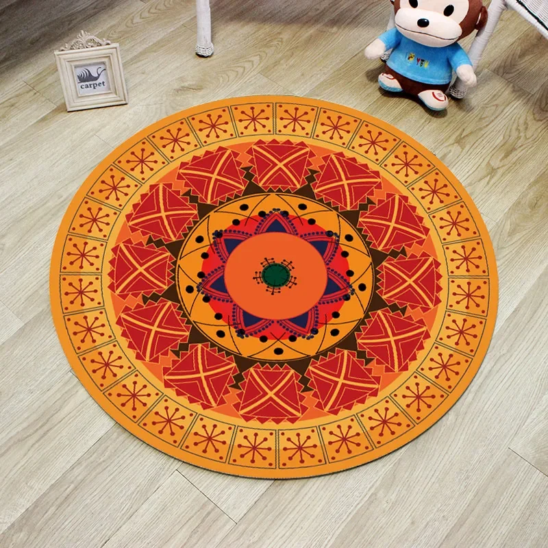 Mandala Carpet Children's Room Home Decoration Mats Round Carpet Living Room Anti-slip Washable Carpet Computer Chairs Round Mat
Mandala Carpet Children's Room Home Decoration Mats Round Carpet Living Room Anti-slip Washable Carpet Computer Chairs Round Mat