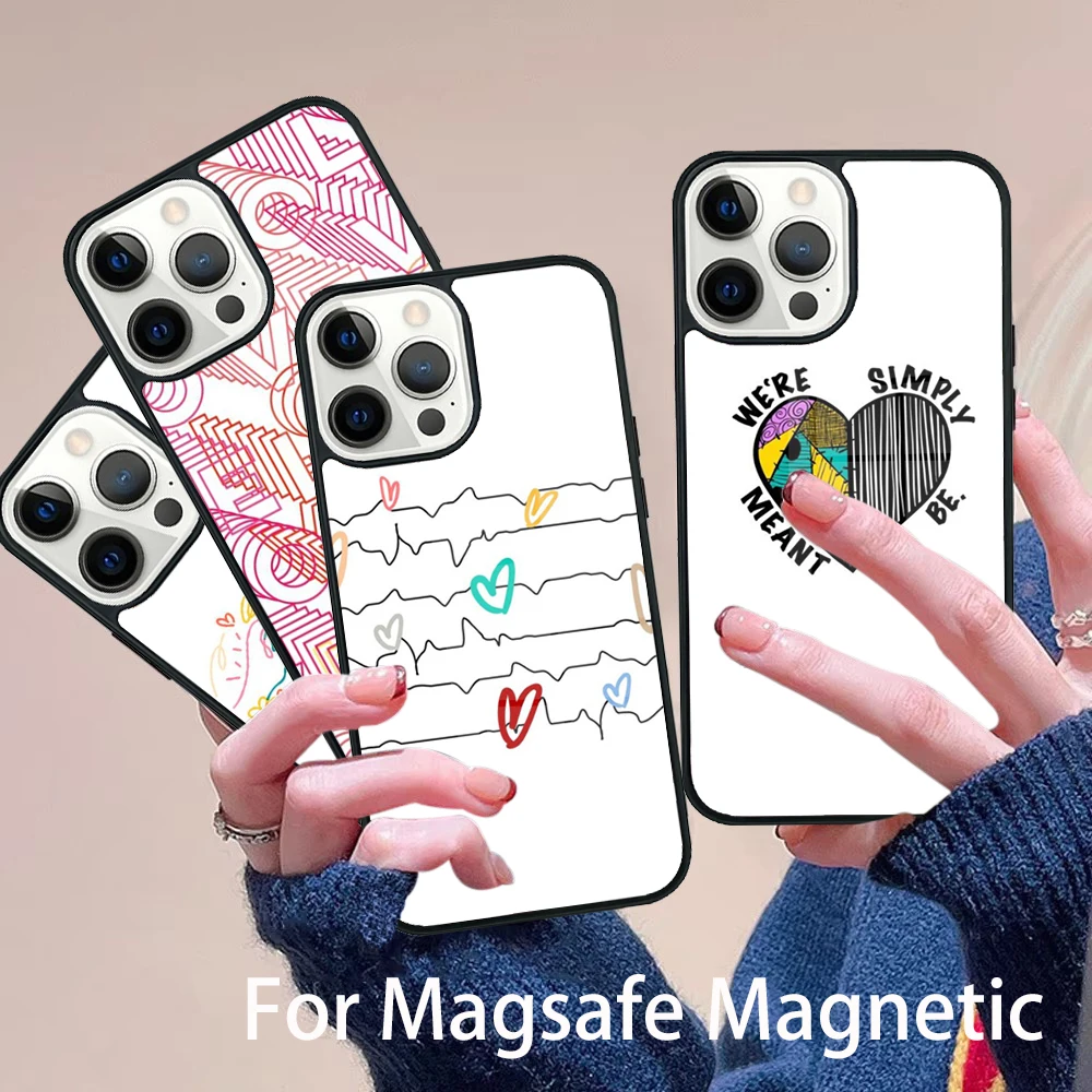 Korean Style Ins Color Line Love Phone Case Magesafe Magnetic Wireless Charge Cover For IPhone 16 11 12 13 14 15 Pro Max Plus
Korean Style Ins Color Line Love Phone Case Magesafe Magnetic Wireless Charge Cover For IPhone 16 11 12 13 14 15 Pro Max Plus