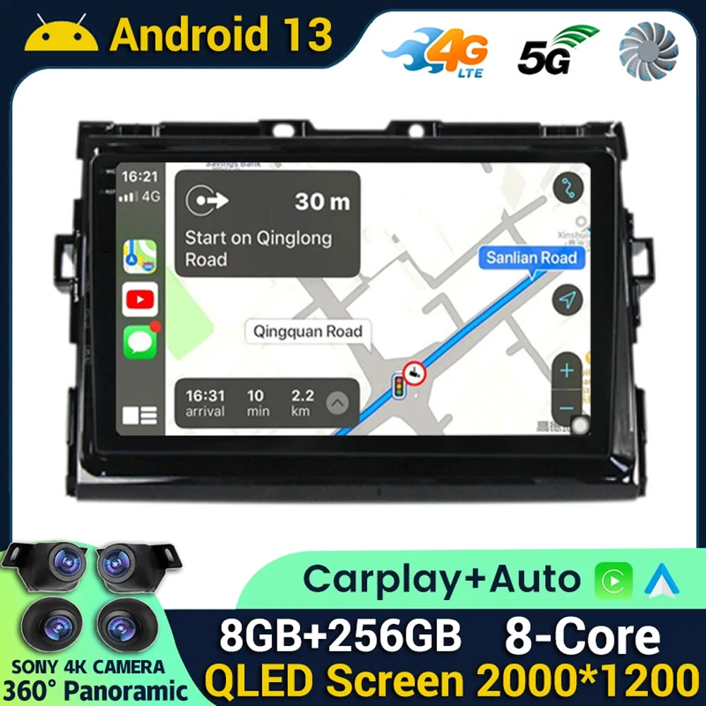 Android 13 Built-in Carplay Auto For Toyota Estima 2006-2012 Car Radio Multimedia Video Player GPS Navigation WiFi+4G DSP Stereo
Android 13 Built-in Carplay Auto For Toyota Estima 2006-2012 Car Radio Multimedia Video Player GPS Navigation WiFi+4G DSP Stereo