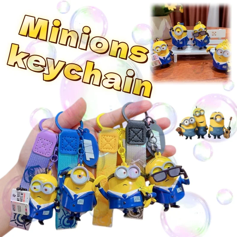 Minions anime peripheral cartoon keychain pendant creative couple style backpack decoration small gift
Minions anime peripheral cartoon keychain pendant creative couple style backpack decoration small gift