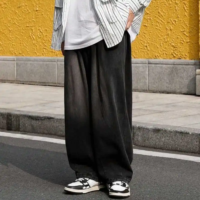 Мужские джинсы в стиле ретро, свободные, прямые, широкие, повседневные, износостойкие, для ежедневной носки
Мужские джинсы в стиле ретро, свободные, прямые, широкие, повседневные, износостойкие, для ежедневной носки