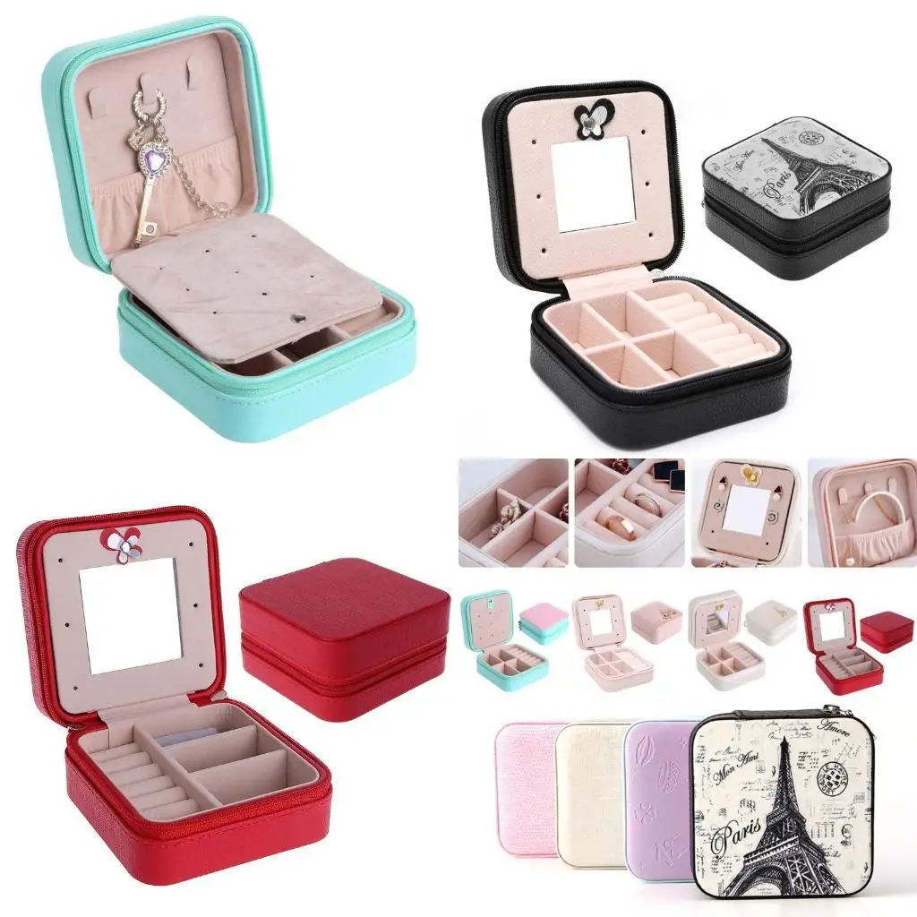 R1WE Jewelry Display Storage Box Leather Earrings Necklace for Women Girls
R1WE Jewelry Display Storage Box Leather Earrings Necklace for Women Girls