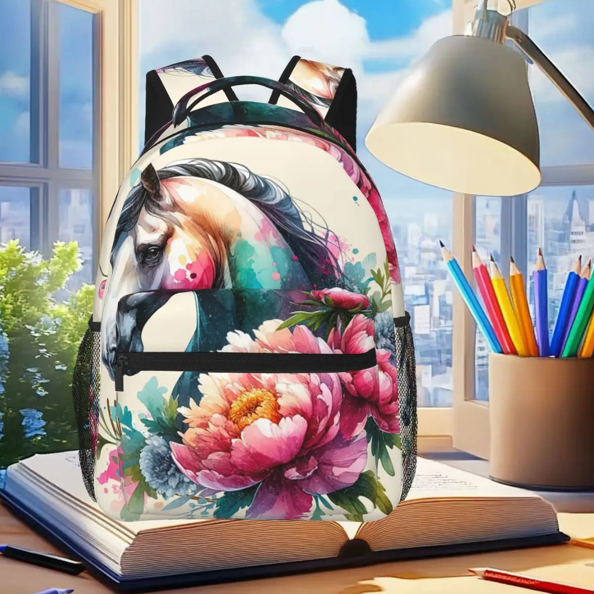 Spring Flowers Surround Horse Nature Backpack Student Boys Girls BookBag Kids School Bag Laptop Shoulder Bags for Men Women
Spring Flowers Surround Horse Nature Backpack Student Boys Girls BookBag Kids School Bag Laptop Shoulder Bags for Men Women