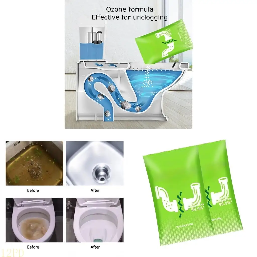 12PD Pipe Clog Remover Fast Acting Drain Cleaner for Kitchen Bathroom Safe Formula
12PD Pipe Clog Remover Fast Acting Drain Cleaner for Kitchen Bathroom Safe Formula